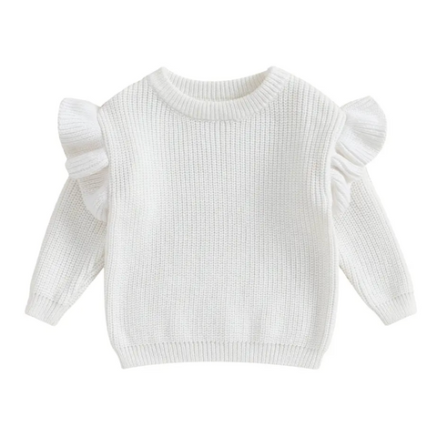 Flutter Sweater - White
