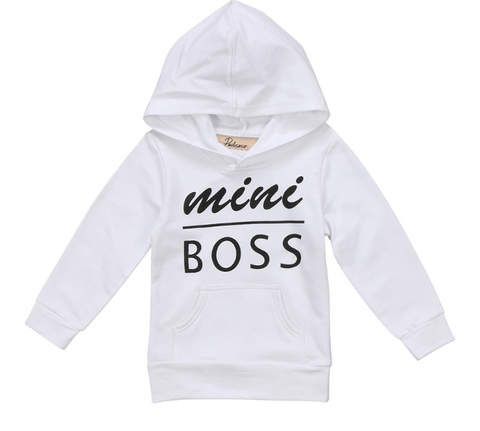 Mini Boss Hoodie White