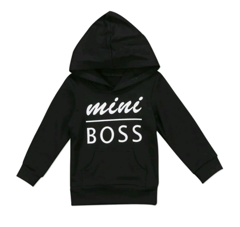 Mini Boss Hoodie Black